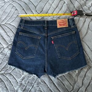Levi’s high rise high waisted jeans denim shorts like new